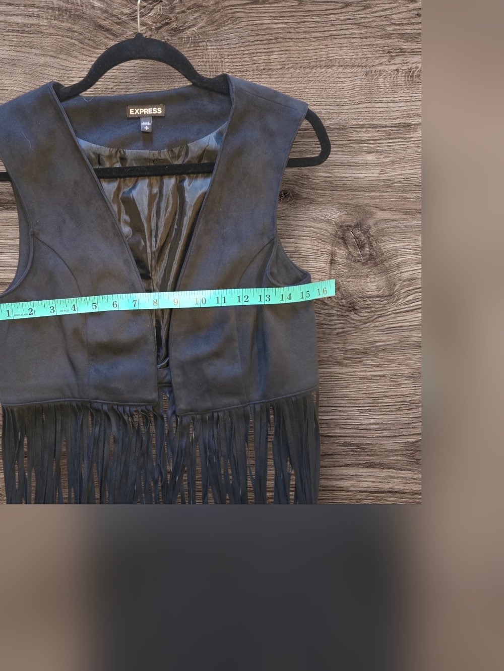 Express black fringe sleeveless vest ā Size Small š¤ - Picture 5 of 5